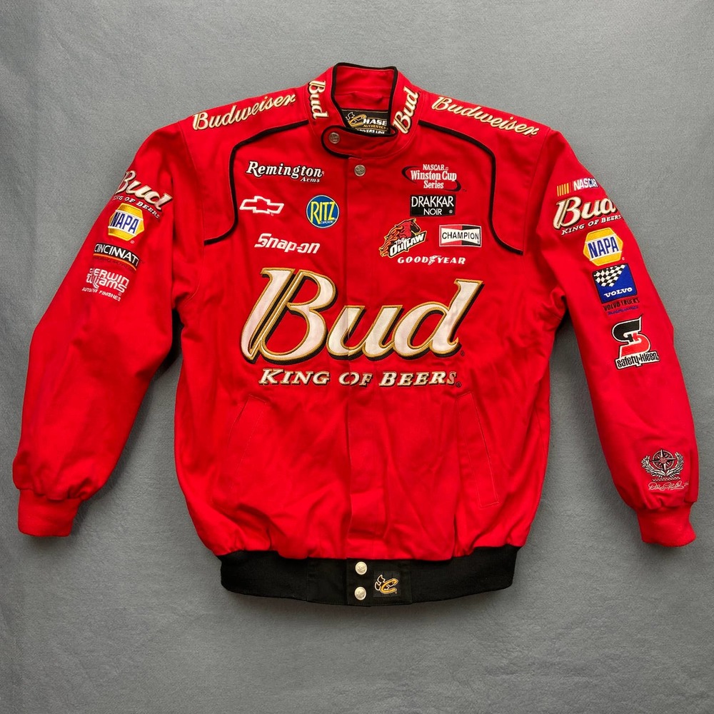 Dale Earnhardt Jr Budweiser Jacket Medium Chase Authentics Drivers Line